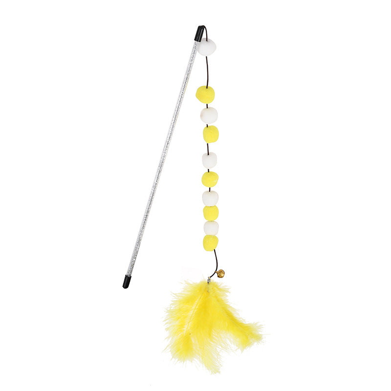 FurFella Cat Teaser Wand — Interactive Feather & Bell Toy for Cats