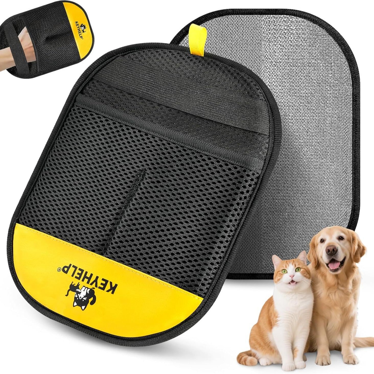 FurFella Grooming Glove — Gentle De-Shedding Mitt for Cats & Dogs