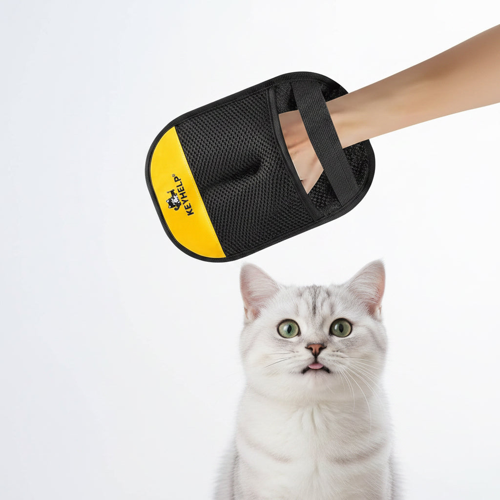 FurFella Grooming Glove — Gentle De-Shedding Mitt for Cats & Dogs